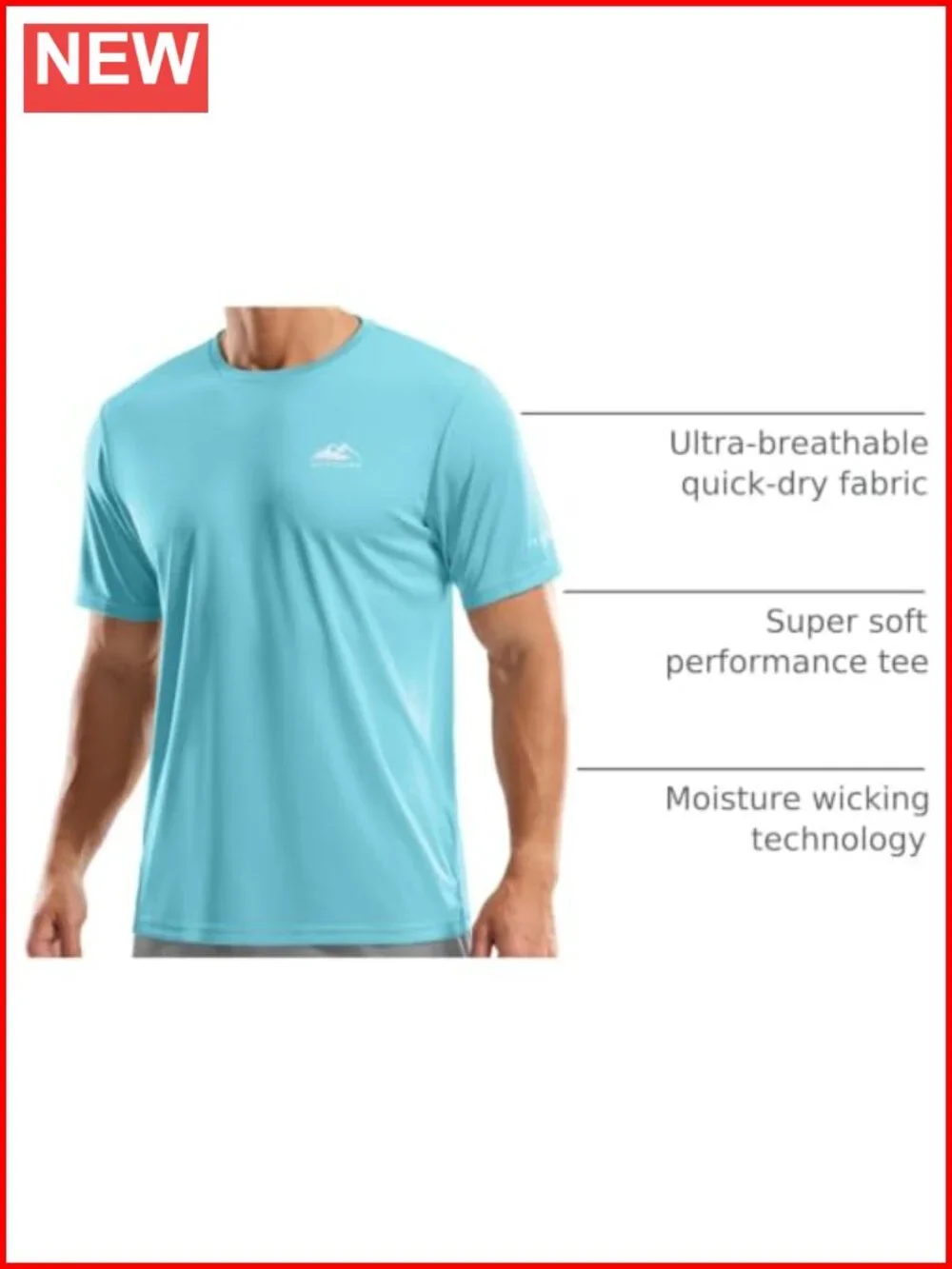 Men's UPF 50+ Quick Dry Rash Guard Sun Protection Shirt